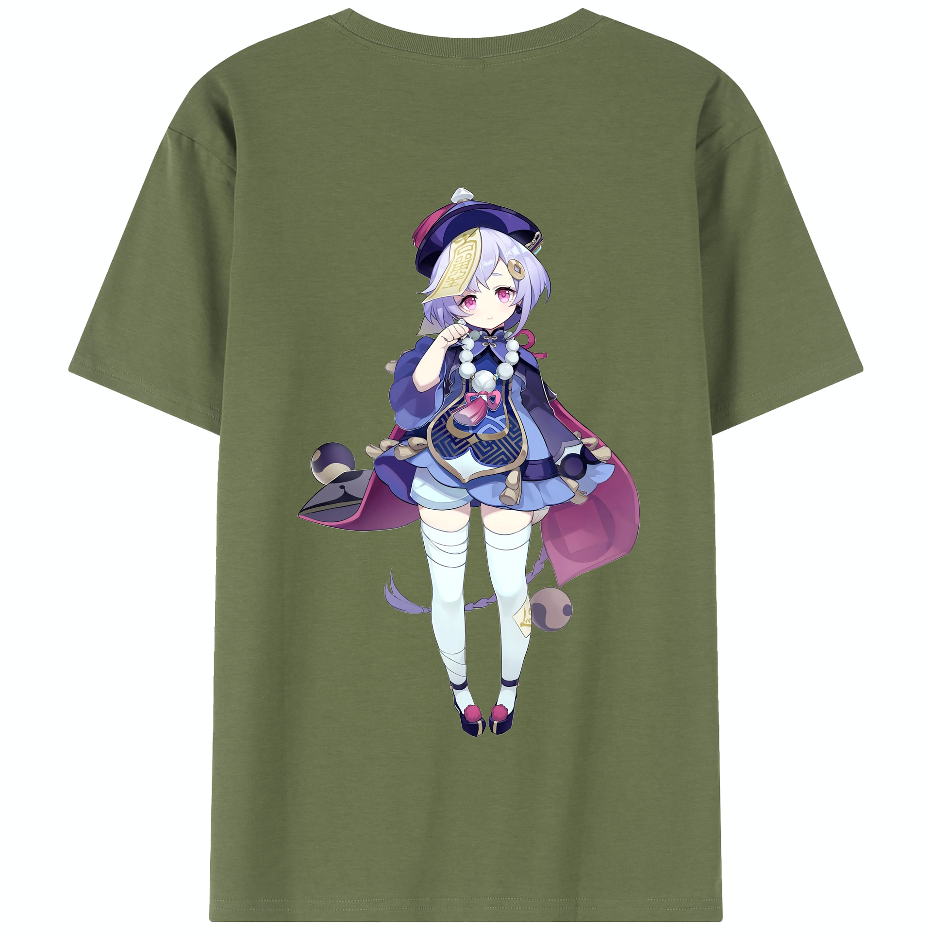 げんし神 七七 なな  genshin Nana 綿100％半袖Tシャツ（背面プリント）